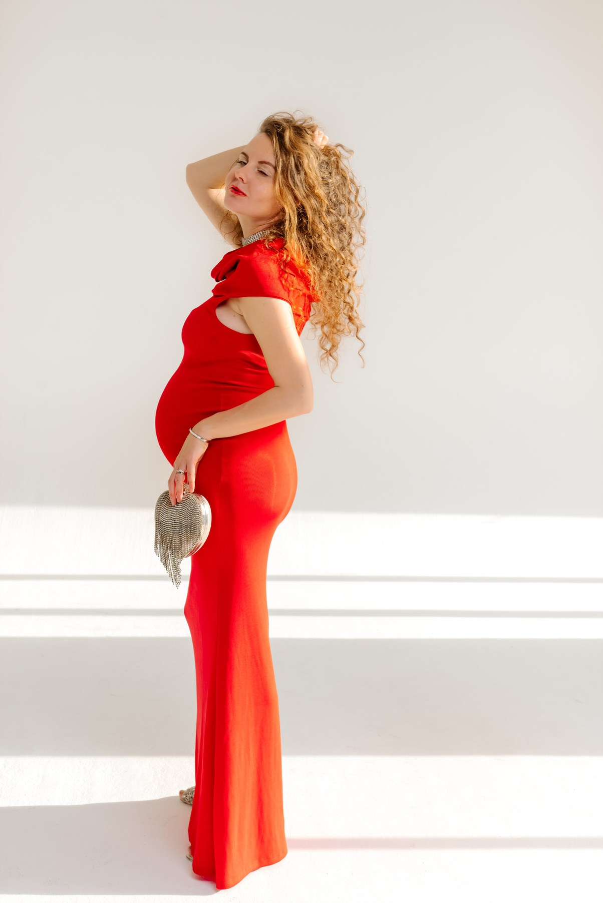 Беременность. В красном. Свадебный и сеейный фотограф в Санкт-Петербурге Елена Худякова