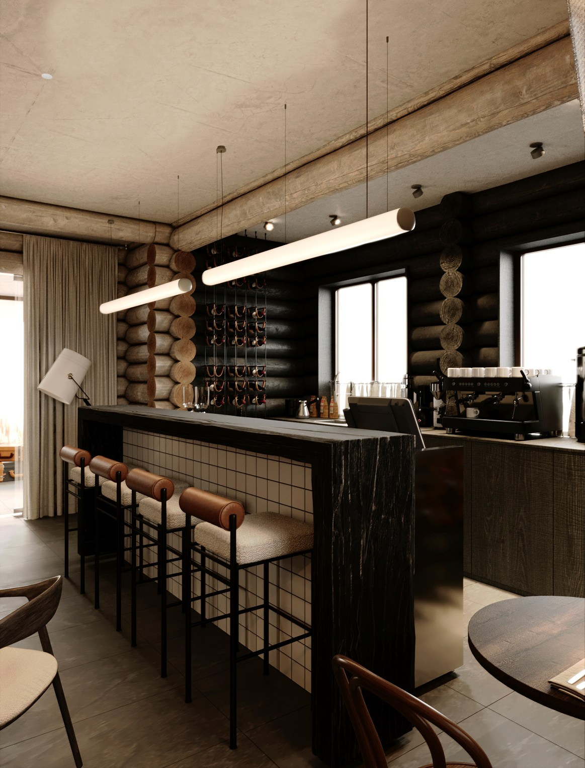 Ресторан, база отдыха «ОГУР». Дизайн интерьера от Дмитрия Баландина