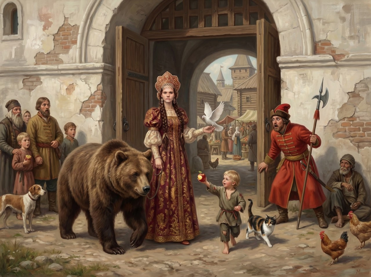 Варюша и медведь. Шаблоны и дизайны выпускных альбомов и фотокниг