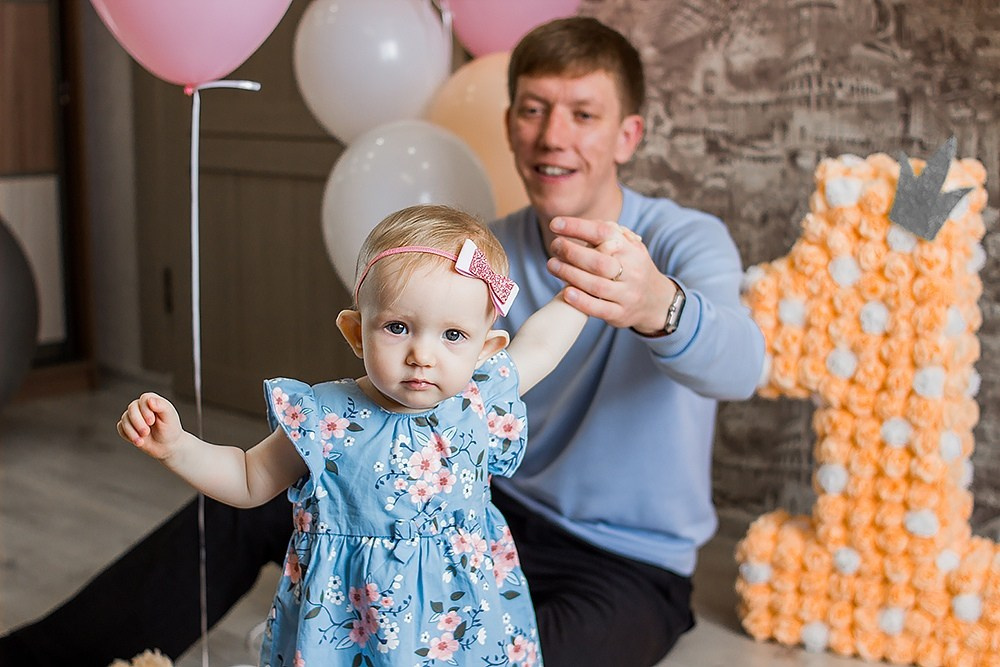 1 годик Евы дома. Детский и семейный фотограф, фотограф мероприятий Нижний Новгород