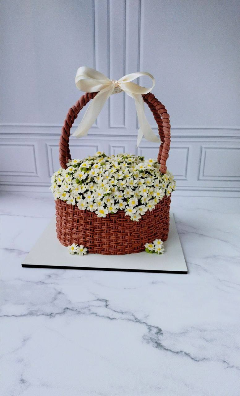 Работы учениц. Аникина Юлия / Кремовая флористика в корейской технике