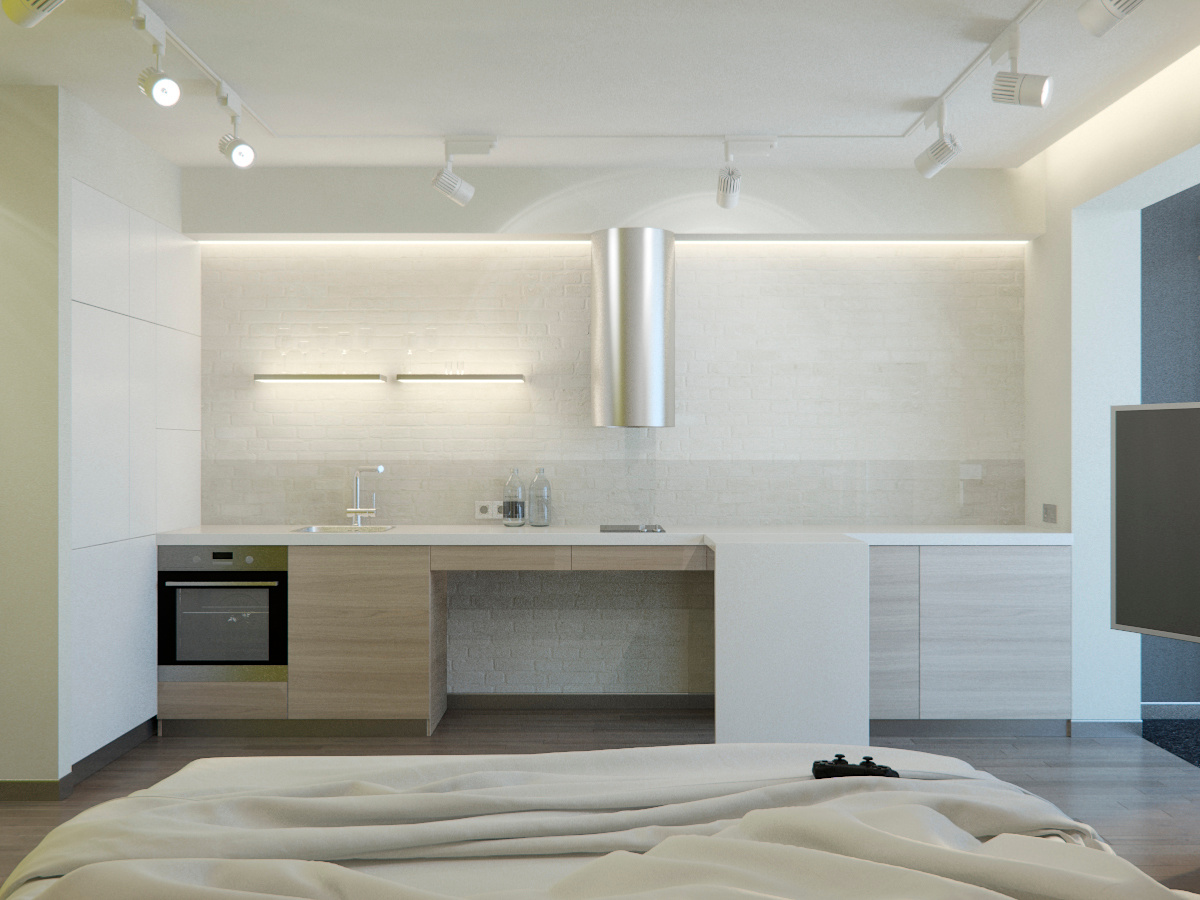 Студия в ЖК Афины г. Псков. Дизайн интерьера в Пскове и Великом Новгороде