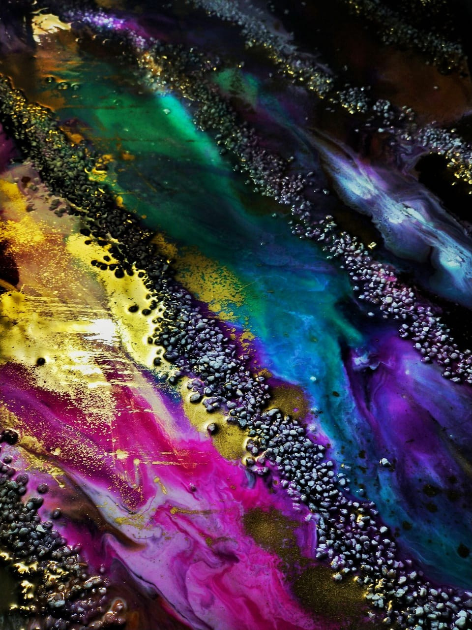 Картрина «Галактика» 50×70. Художник Виктория Руш из Москвы