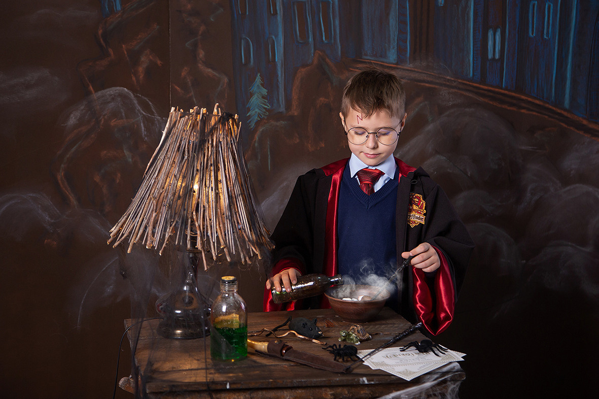 Детская тематическая костюмированная фотосессия. Harry Potter. Гарри Поттер.