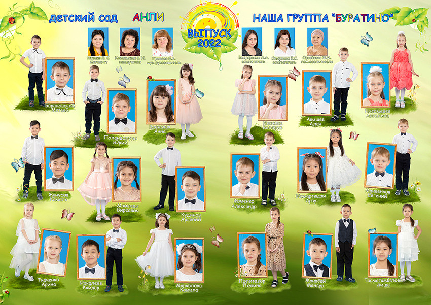 Выпускные альбомы для детских садов. Фотограф Наталья Наконечная. Фотостудия «Ай-Би-эН»