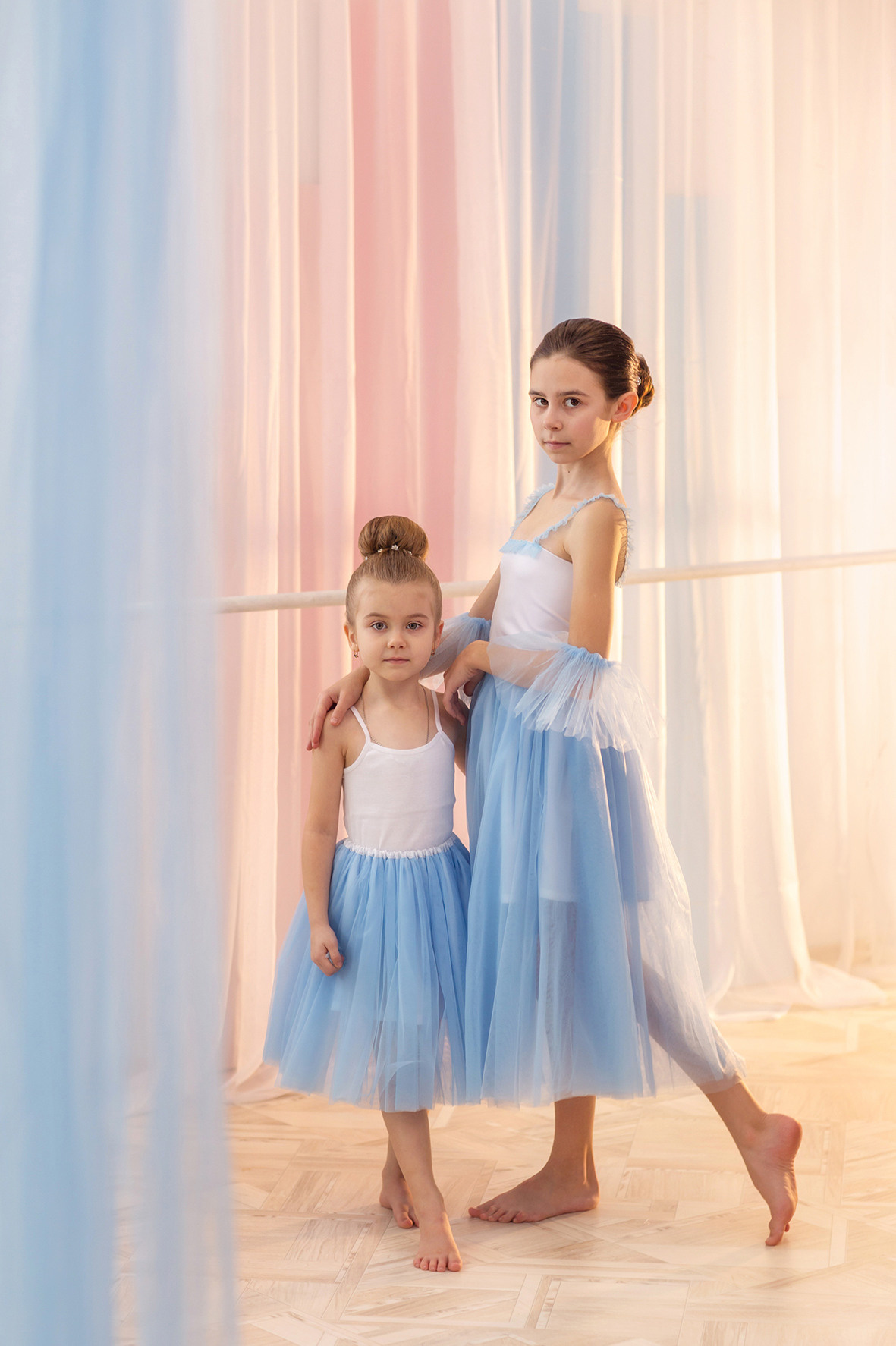 Детская тематическая костюмированная фотосессия, Юная балерина.
