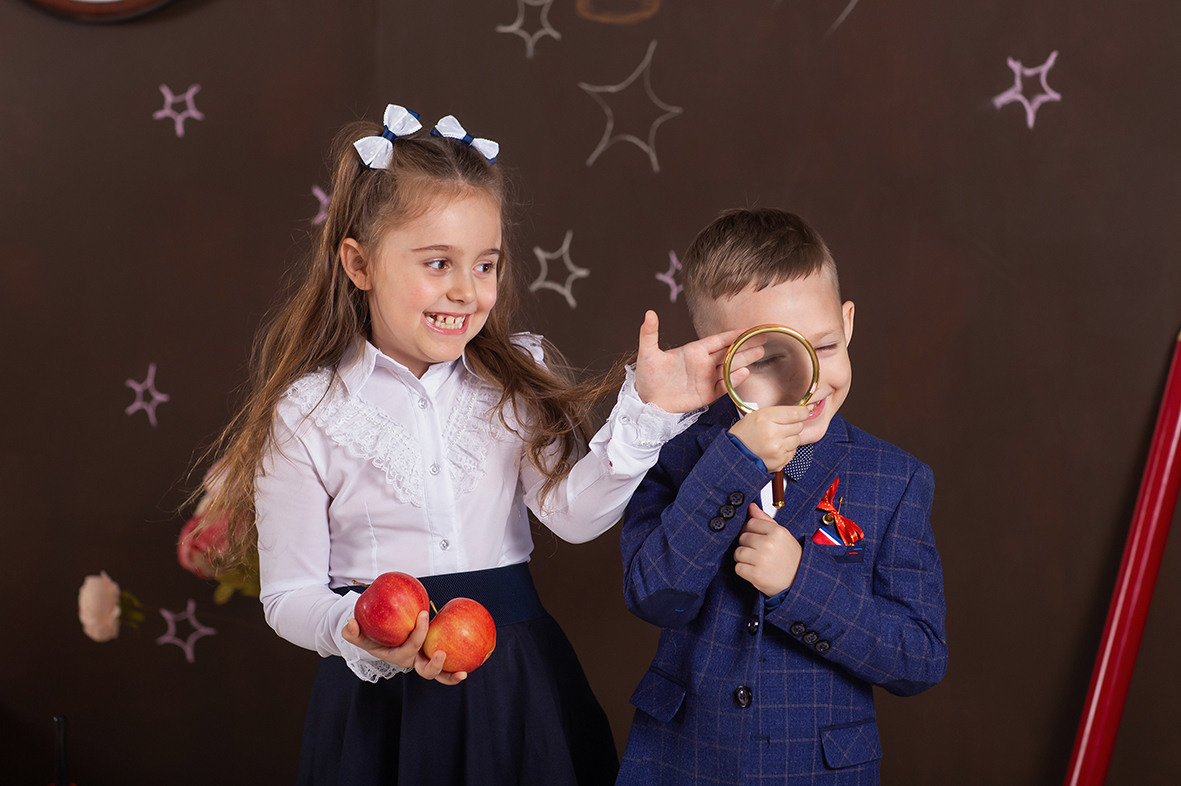 Первоклашка, фотосессия школьников, школьный альбом, школьное фото