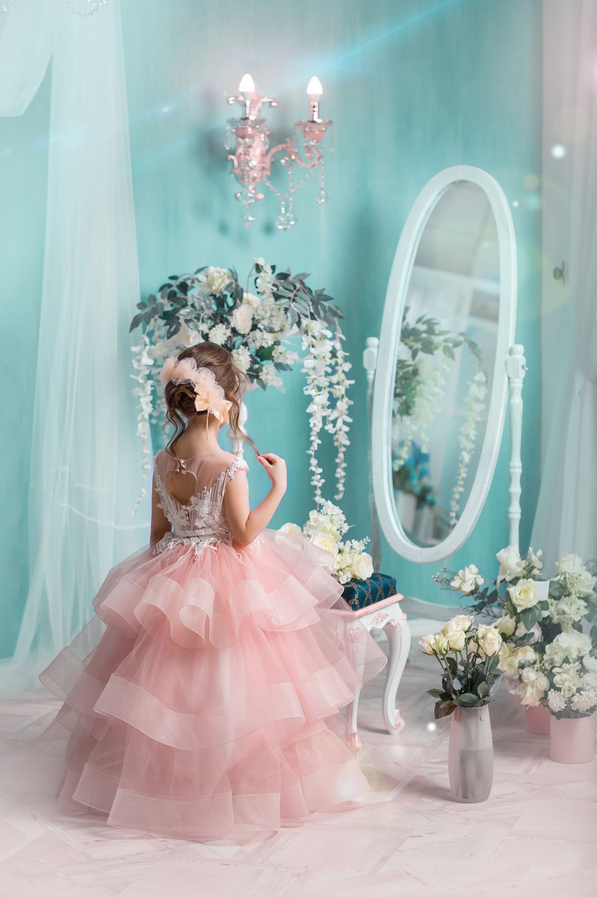 Детская тематическая костюмированная фотосессия, весенняя фотосессия. 