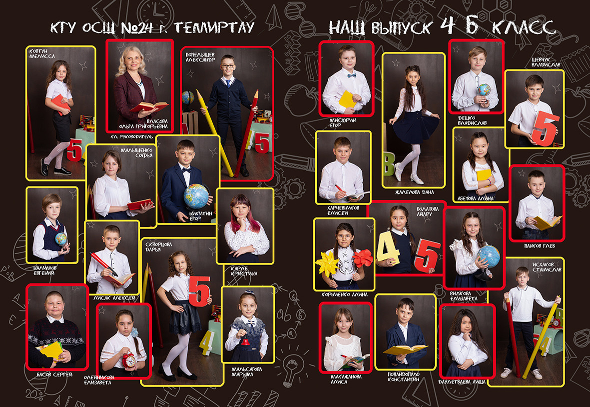 Альбомы для 4 класса. Фотограф Наталья Наконечная. Фотостудия «Ай-Би-эН»