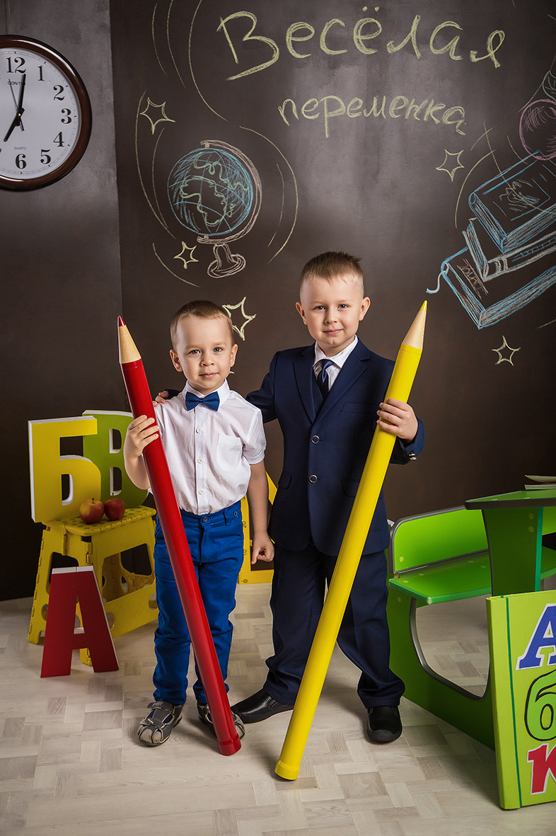 Первоклашка, фотосессия школьников, школьный альбом, школьное фото