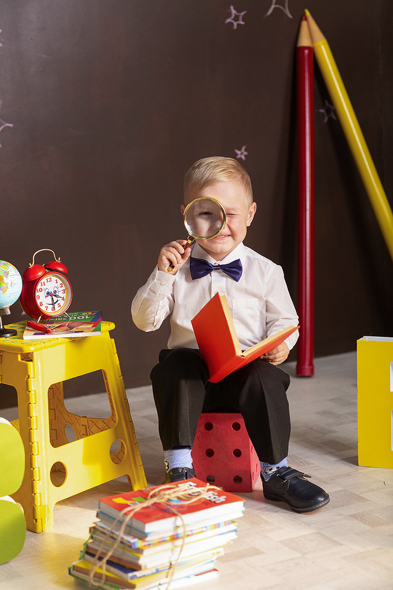 Первоклашка, фотосессия школьников, школьный альбом, школьное фото