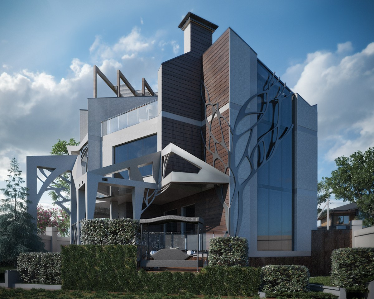 Проект частного дома в современном стиле в Звенигороде