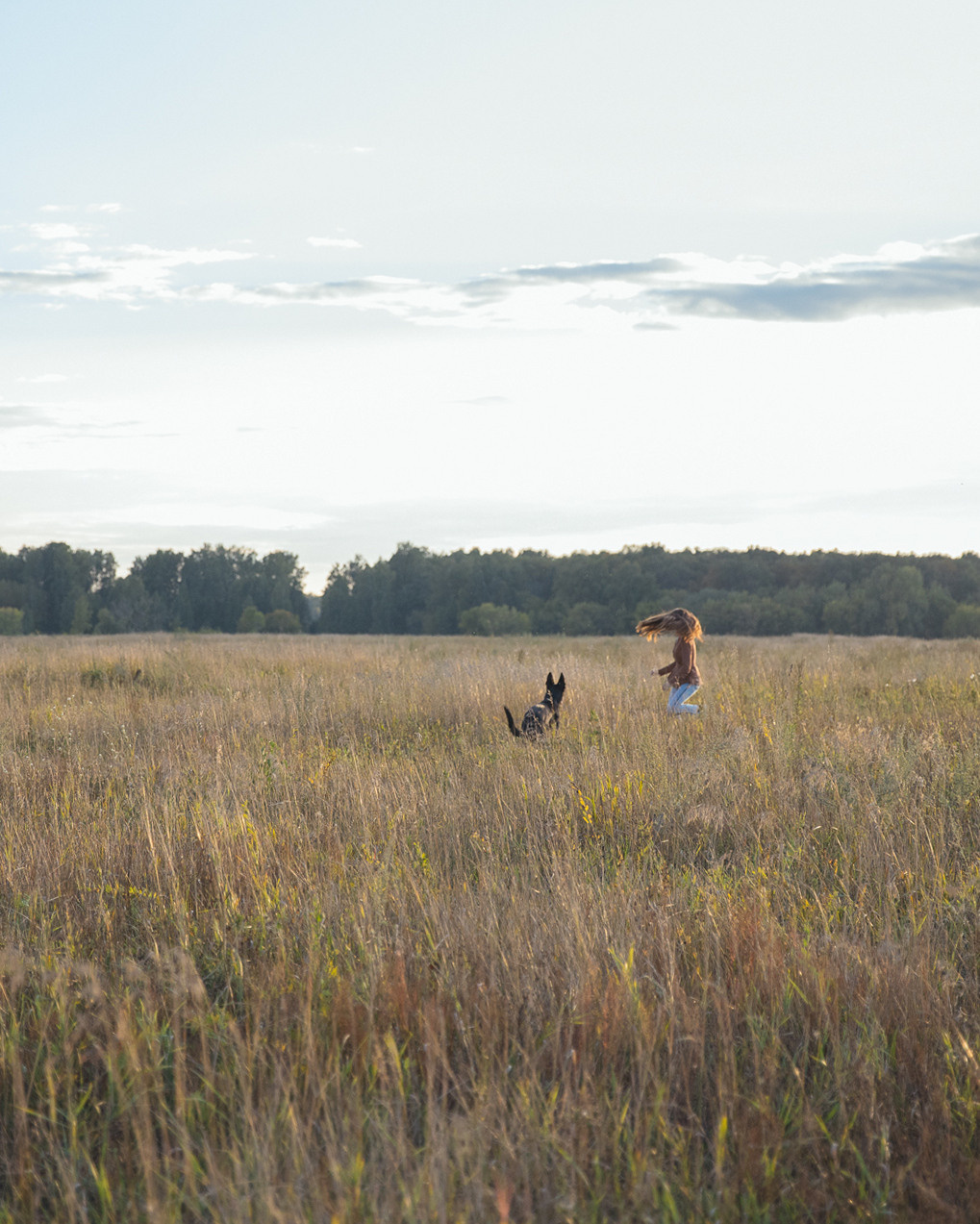 Фотопрогулка с собакой. Фотограф в Новосибирске