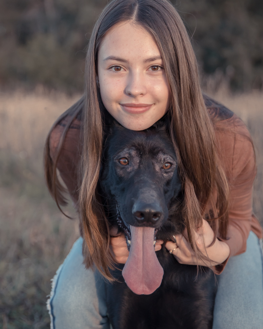 Фотопрогулка с собакой. Фотограф в Новосибирске