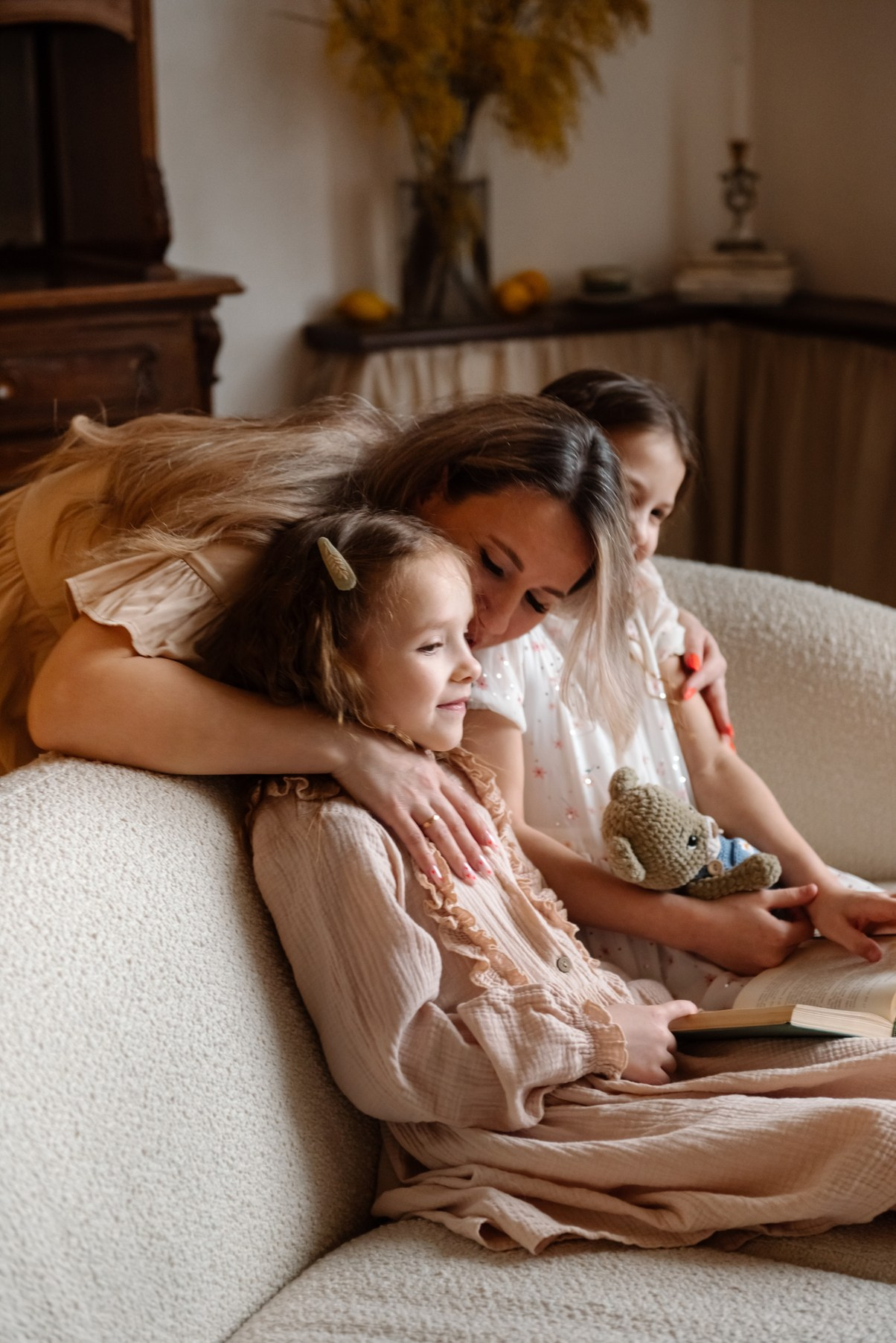 Семейная. Анастасия с дочками. Свадебный и сеейный фотограф в Санкт-Петербурге Елена Худякова