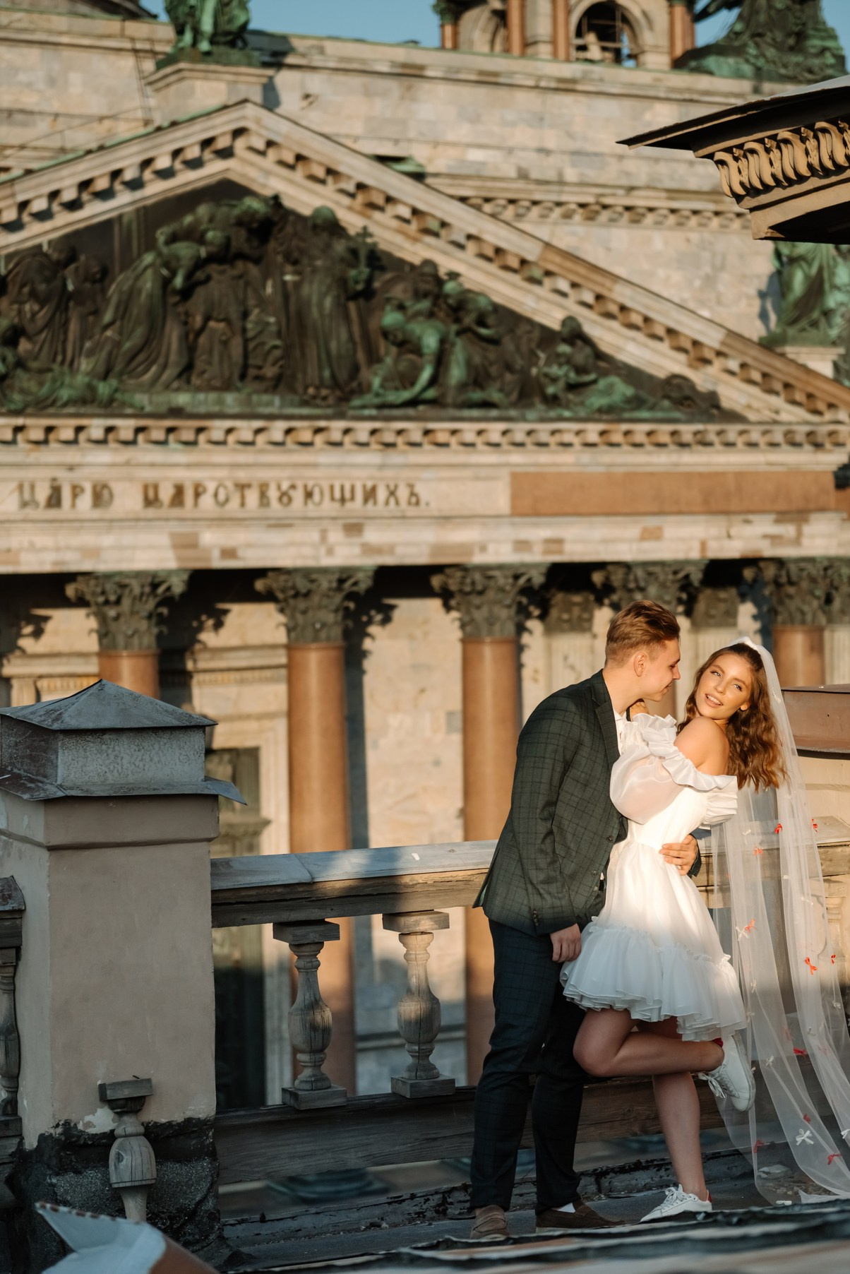 Крыша Исаакиевский собор. Свадебный и сеейный фотограф в Санкт-Петербурге Елена Худякова