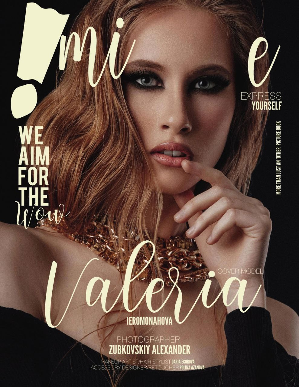 портрет девушки на обложке журнала