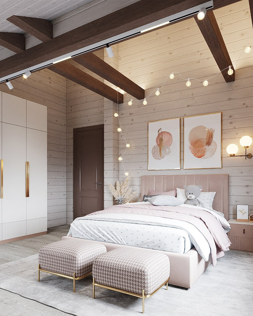 Дом из  бруса 250 м², Московская обл., к/п Гринвуд. Студия дизайна