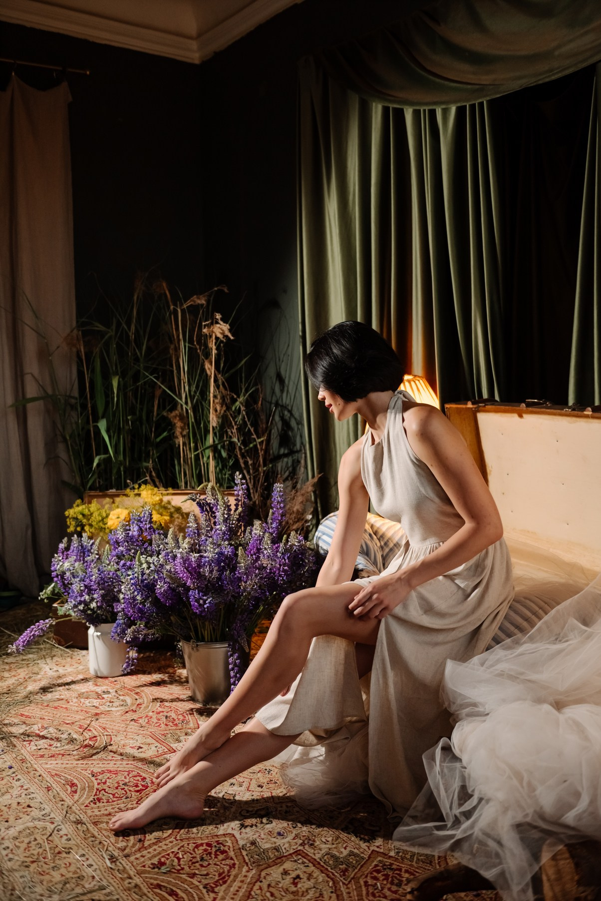 Индивидуальная. С люпинами. Свадебный и сеейный фотограф в Санкт-Петербурге Елена Худякова