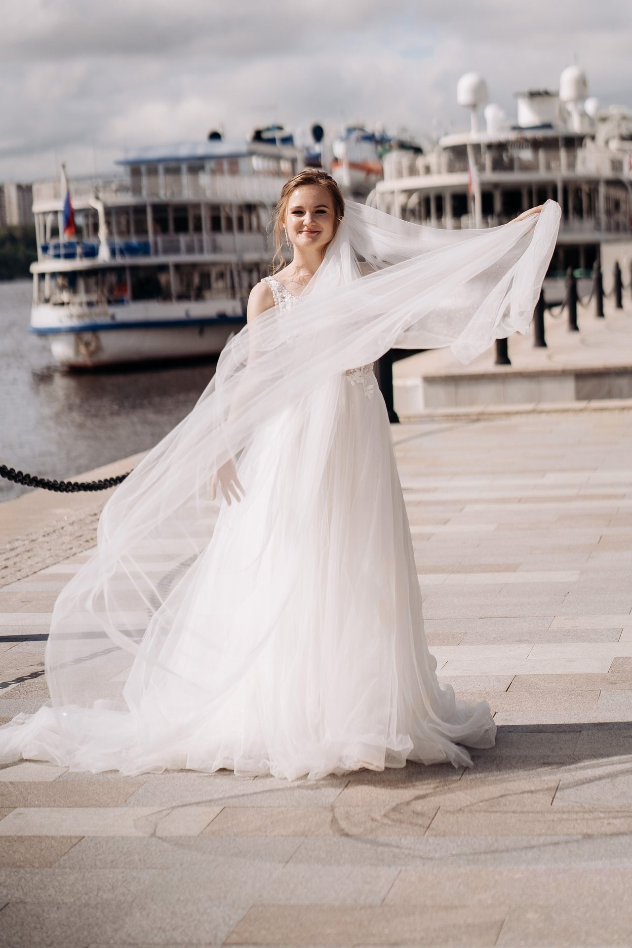 Свадебная фотосессия на Речном вокзале