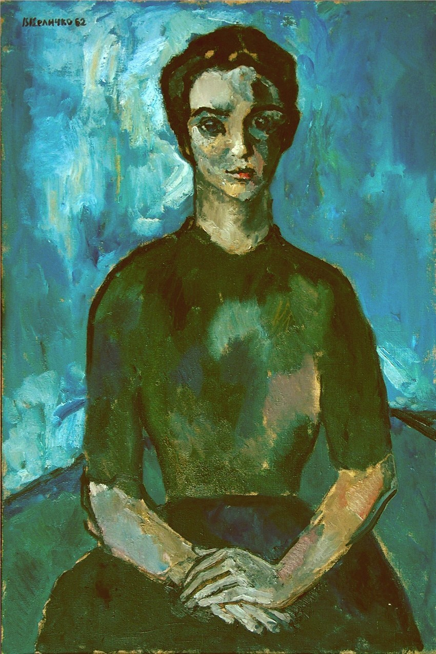 «Женский портрет» 1962 год Собр. Т. Вонг. Гонконг. Художник Величко Вадим Семёнович