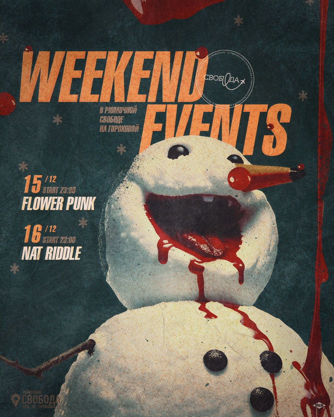 WEEKEND EVENTS. Spaidi Design | Graphic Design