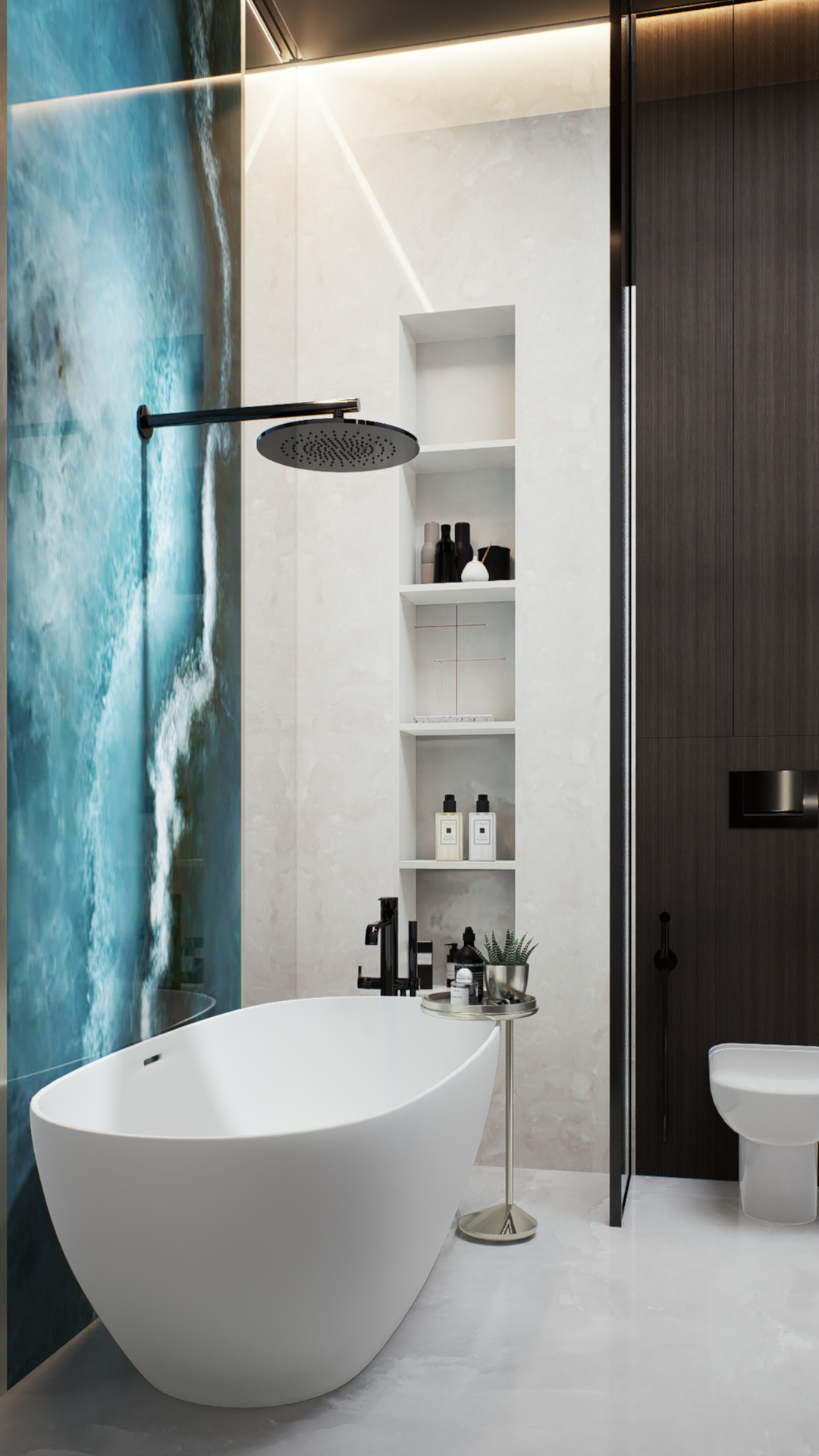 Ванная комната в стиле ар-деко. Александра Койтова — Архитектор малоэтажных зданий в Новосибирске