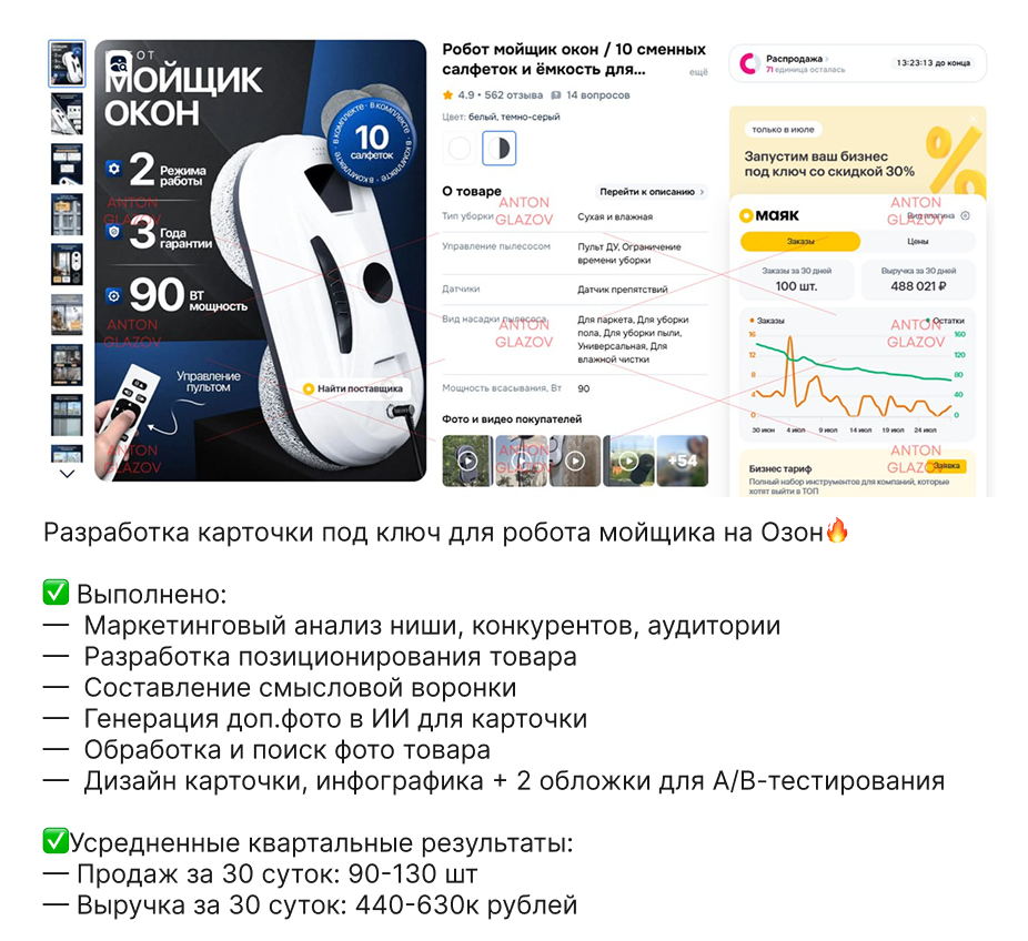 Результаты клиентов [продажи]. Дизайн карточек для маркетплейсов