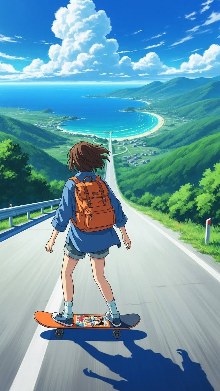 «Скейт» — Аниме ролик для продвижения блога