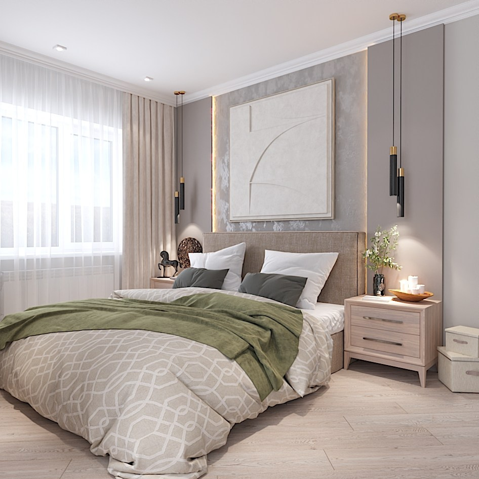 Этническая спальня. Студия интерьерной визуализации и дизайна FishkaRom в Краснодаре и по всей России