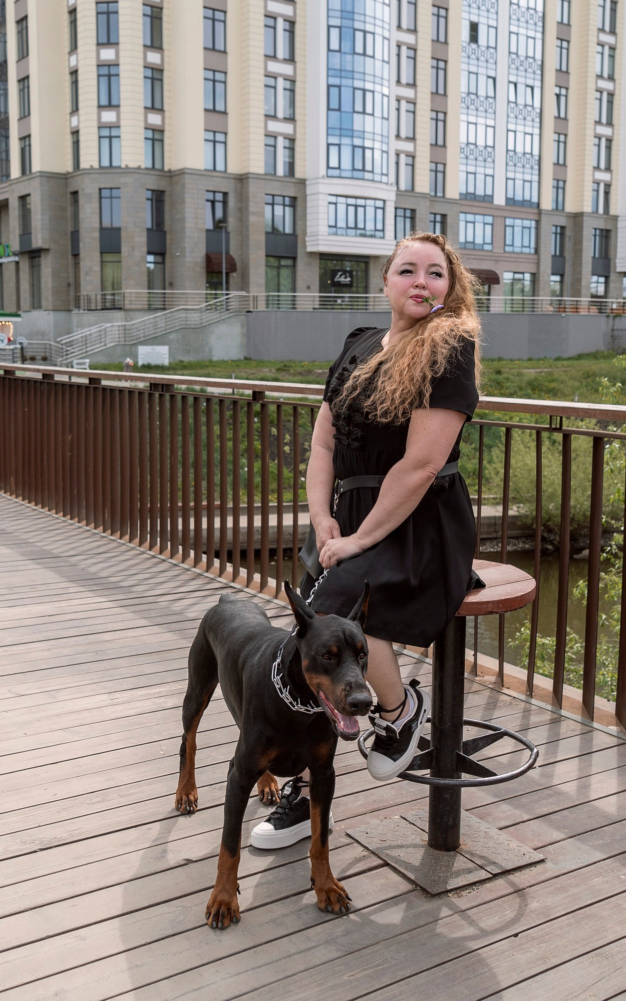 Татьяна с доберманом. Фотограф в Екатеринбурге Светлана Ренжина