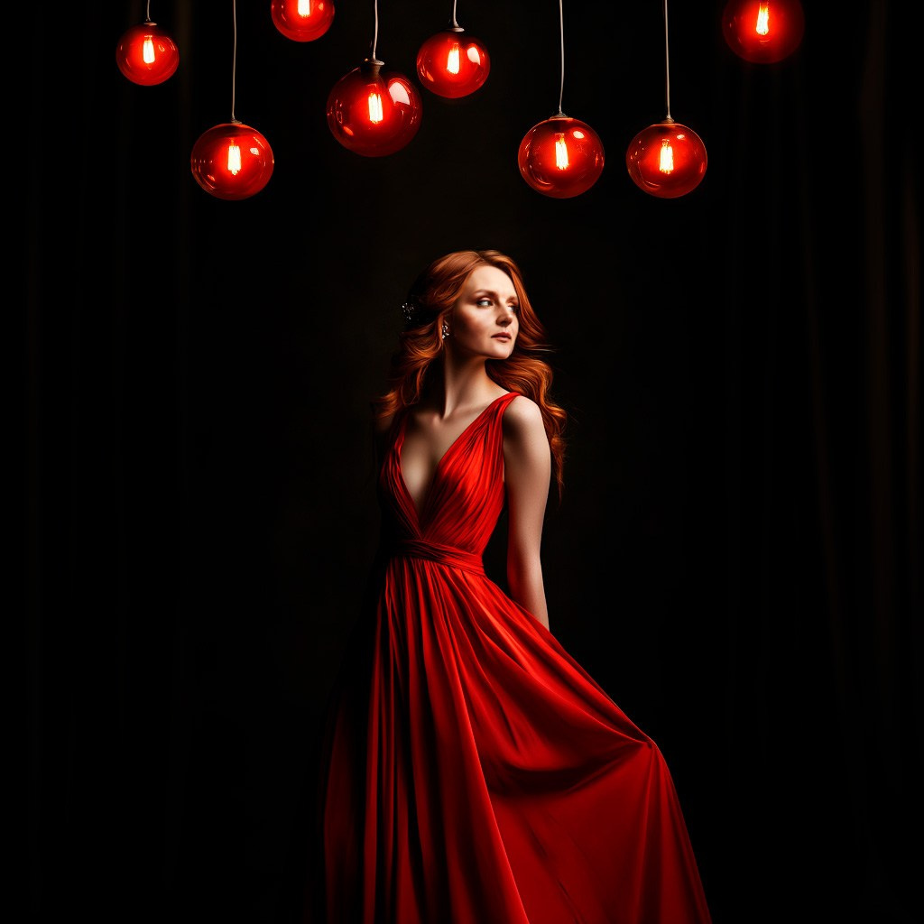 Нейрофотосессия для себя. Новый образ. Девушка в красном. ФотоХудожник Харитонова Ирина г. Санкт-Петербург