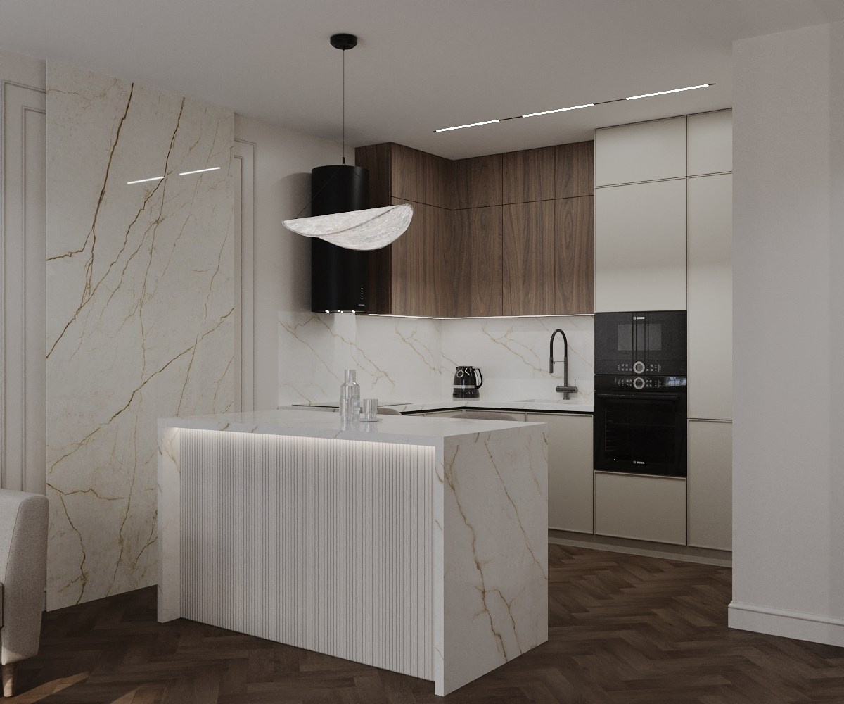 Квартира 52 кв. м. ЖК Сибиряков. Annything design