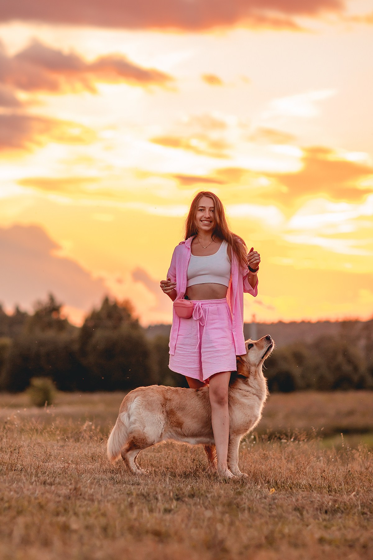 Марина и Чили в Малиново. Семейный фотограф анималист Мария Крючкова