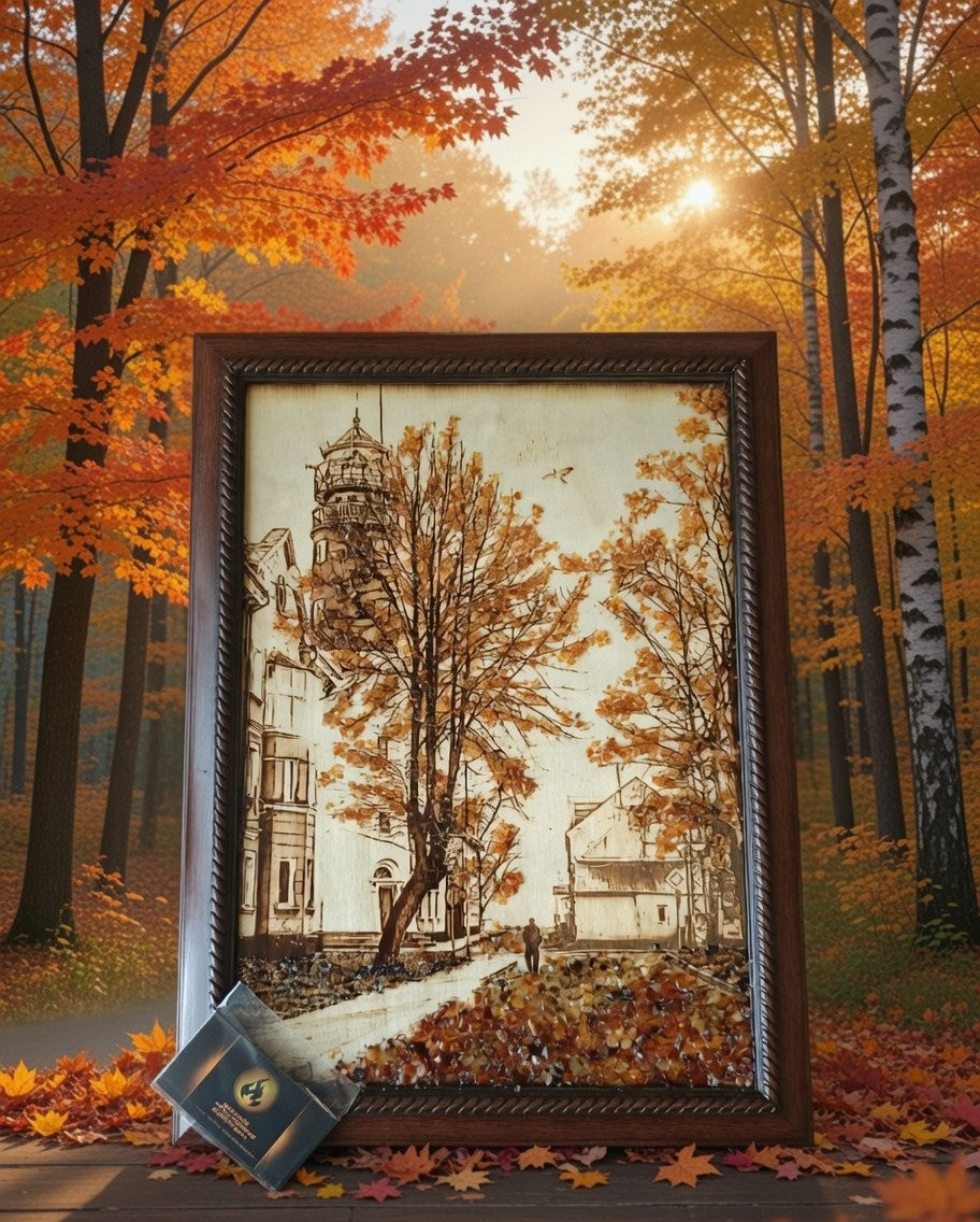 КАРТИНЫ С ЯНТАРЁМ. Выжигания картин и портретов по фото