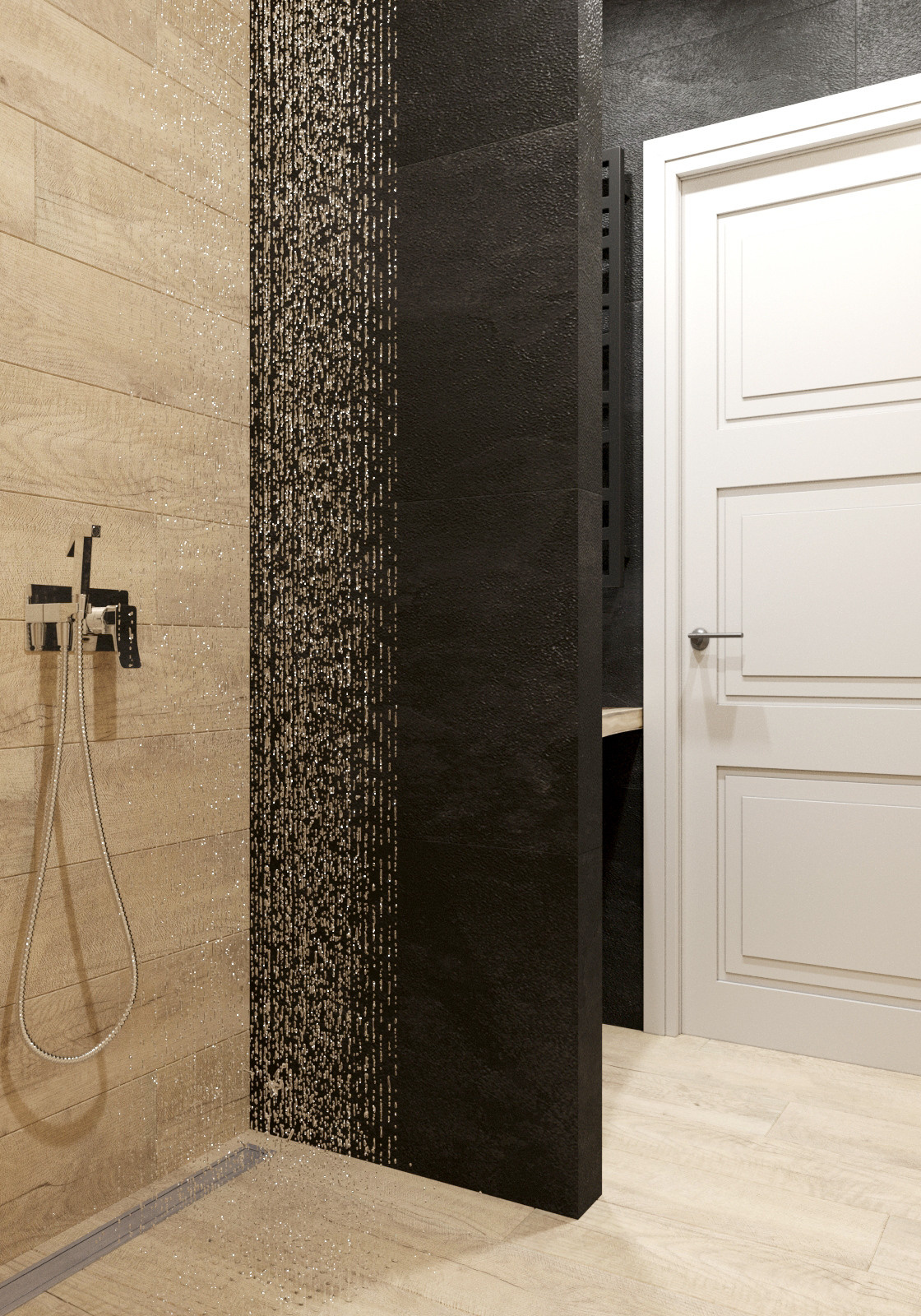 Душевая. Intoo.ru — Дизайн интерьера в Москве. Частный дизайнер Роман Королев