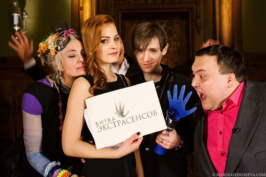 'Battle of Extrasensories' show. Marina Kanygina (Fedoseeva) photography