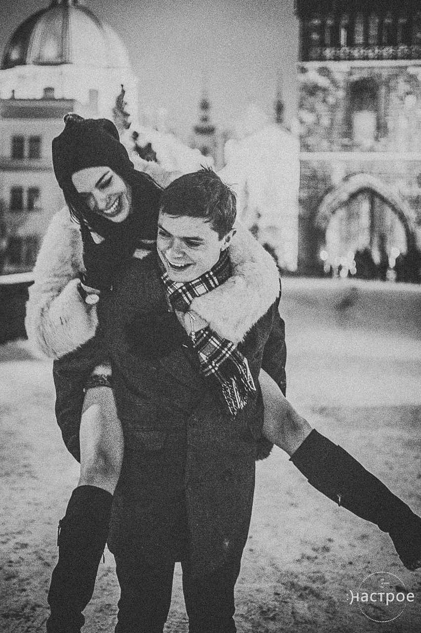 Winter love-story in Prague (Czech Republic). Marina Kanygina (Fedoseeva) photography