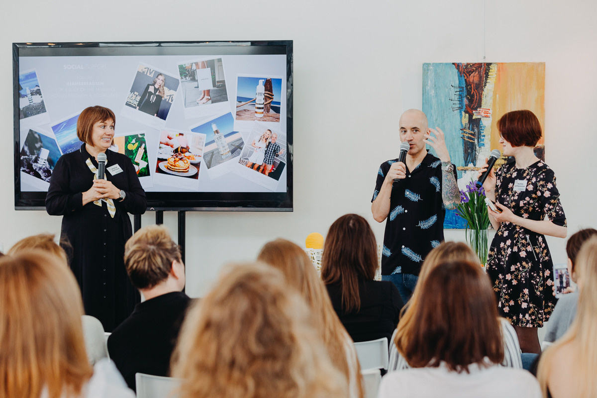 Презентация линейки косметики от James Read. Фотограф Марина Каныгина (Федосеева)