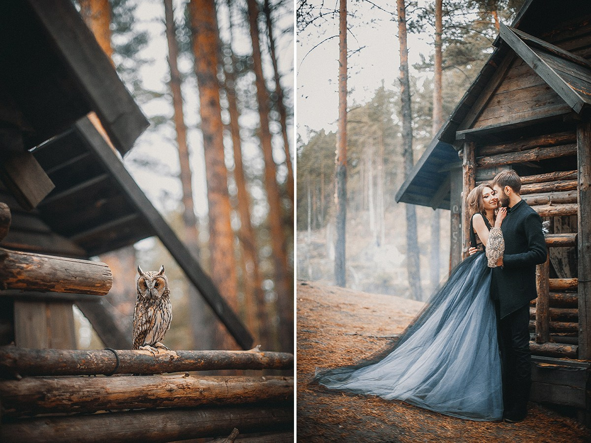 Мистическая свадьба в лесу