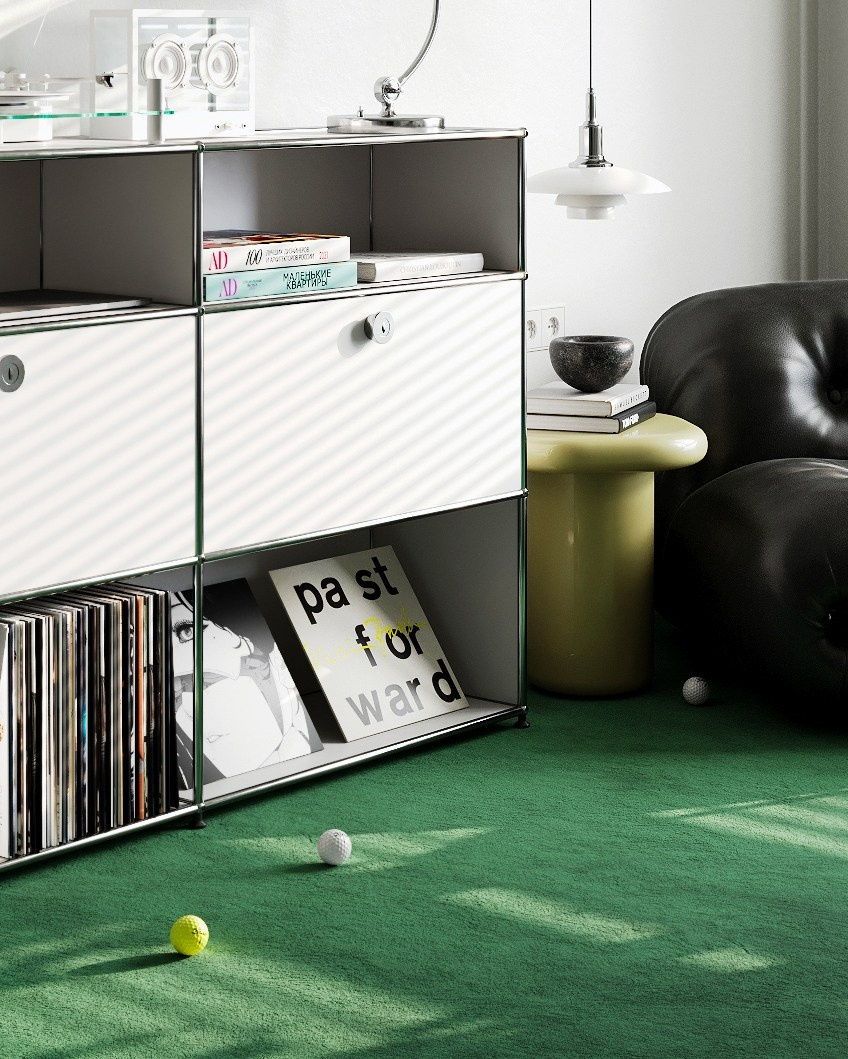 WHITE HOME OFFICE. 3D визуализация интерьера eugene7even