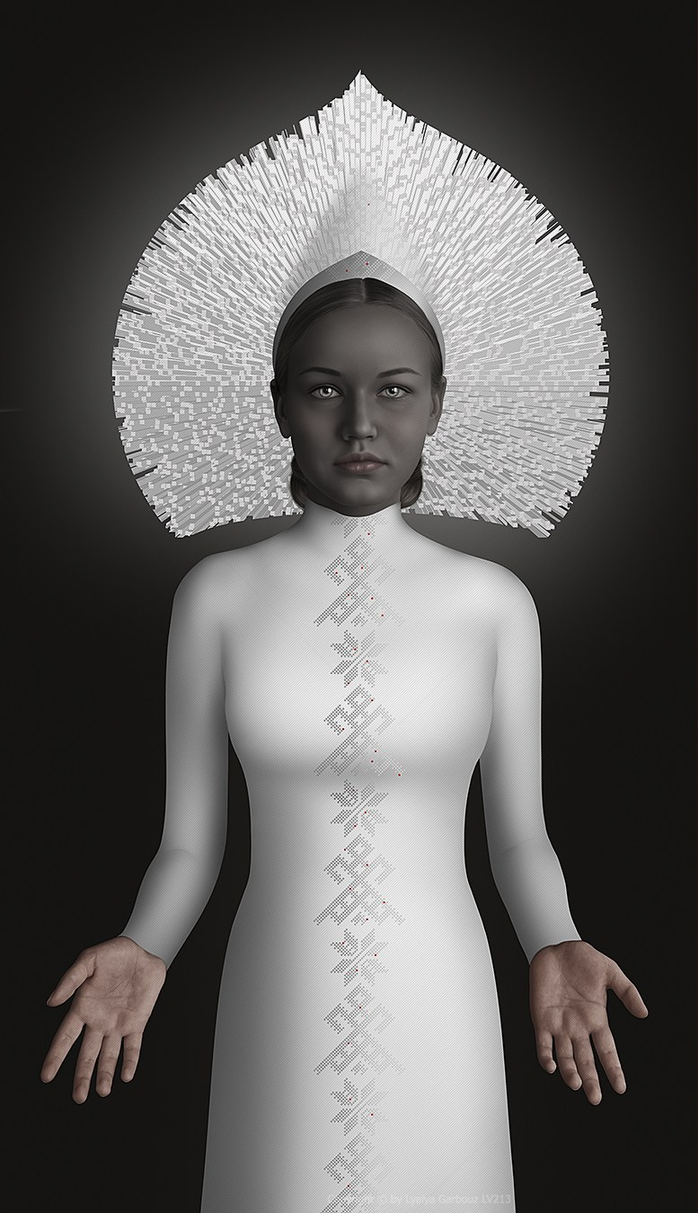ㄹ7.3 2022-2023, original 90x140 cm, digital print, acrylic + prints of camera jpeg 10x10 cm on 20x30 cm, digital print on archival paper + certificate of authenticity. This work is made to order in a single art piece.