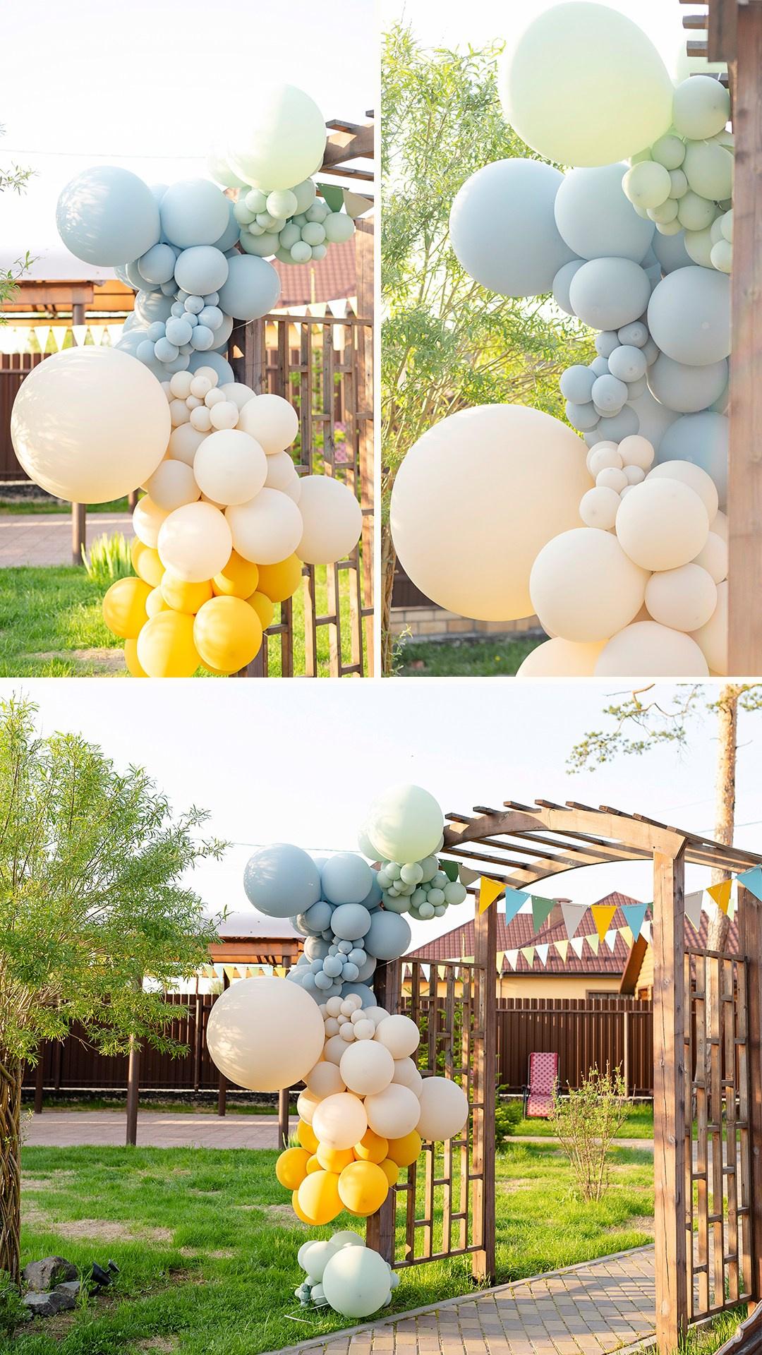 Фотозона с шарами на детском празднике