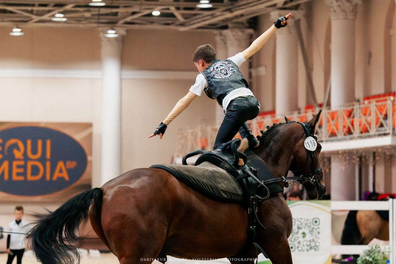 ВОЛЬТИЖИРОВКА — ЧЕМПИОНАТ СНГ. Куракина Дарья • Конный фотограф