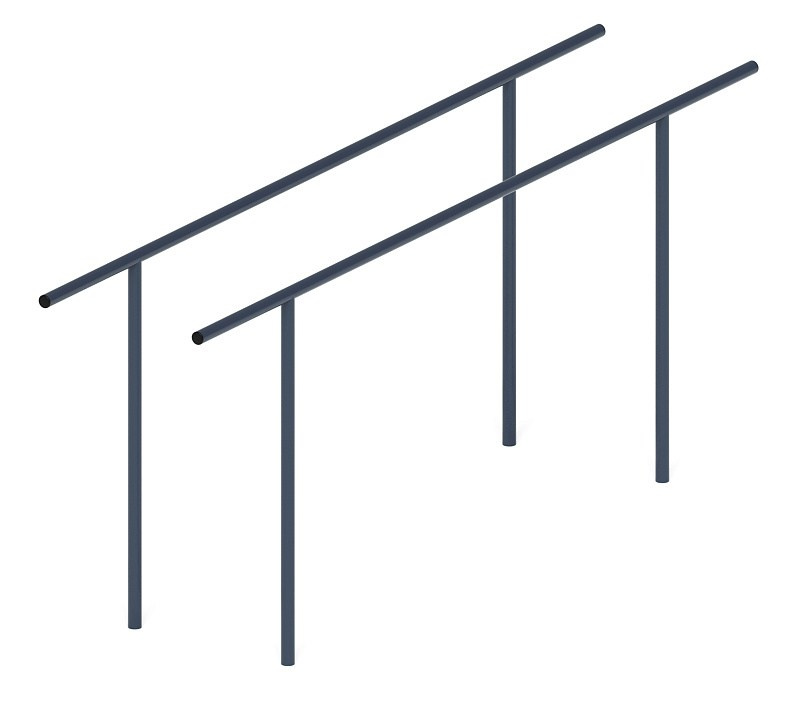 Брусья - СО 2.50.01-02 Габариты (ШхДхВ): 2900х580х1200 Зона безопасности, мм: 5900х3580