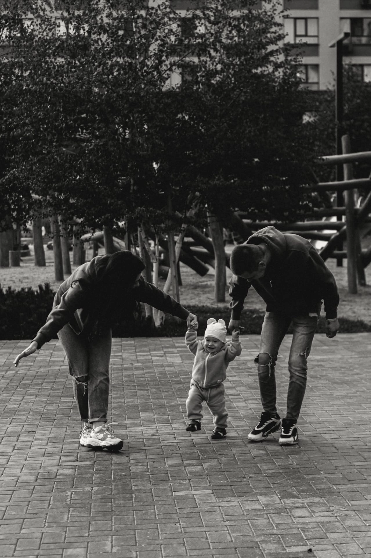 Анечка с папой и мамой. Семейный фотограф Полина Легачева
