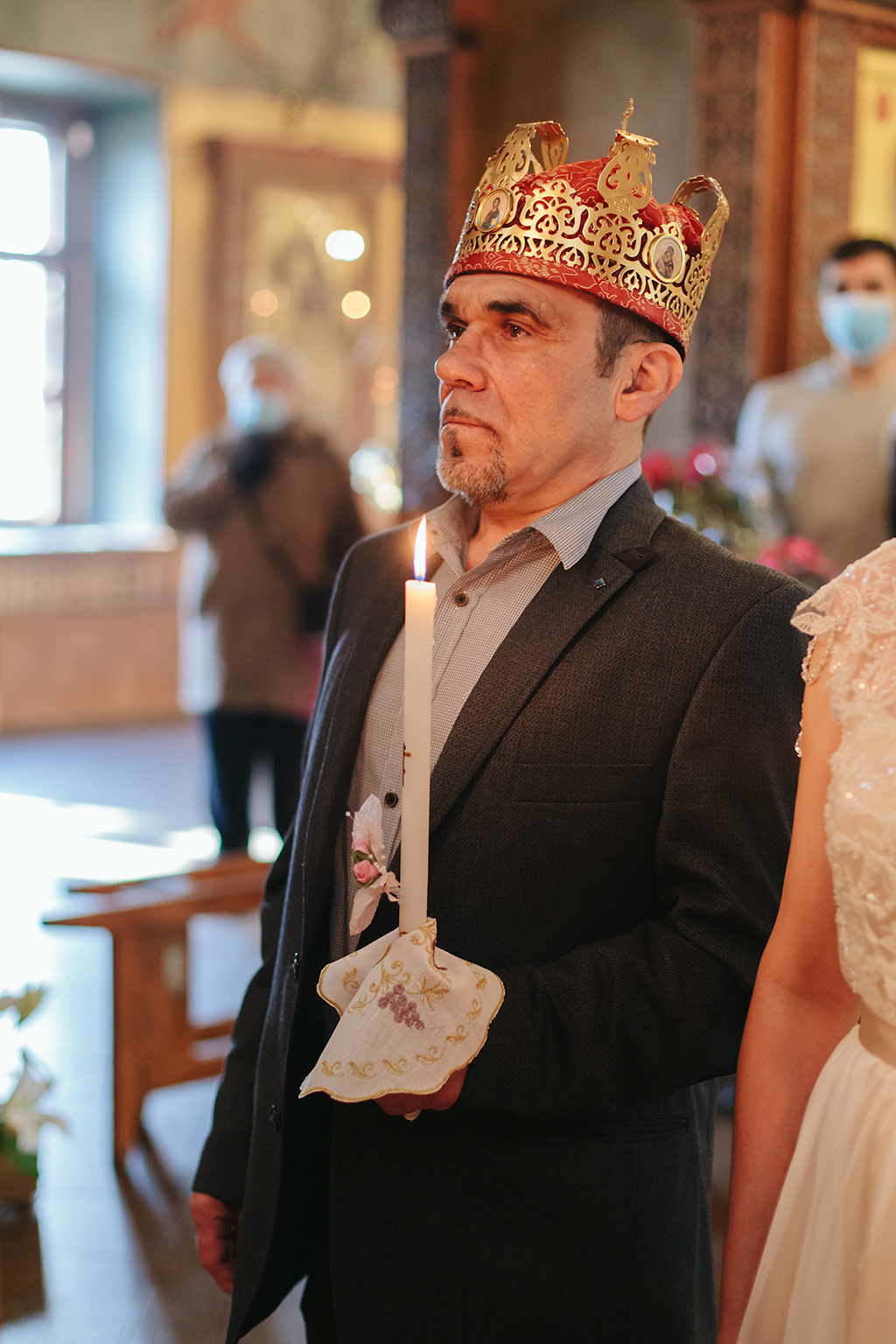 Венчание в Храме Троицы Живоначальной в Хорошеве. Фотограф на венчание, крещение