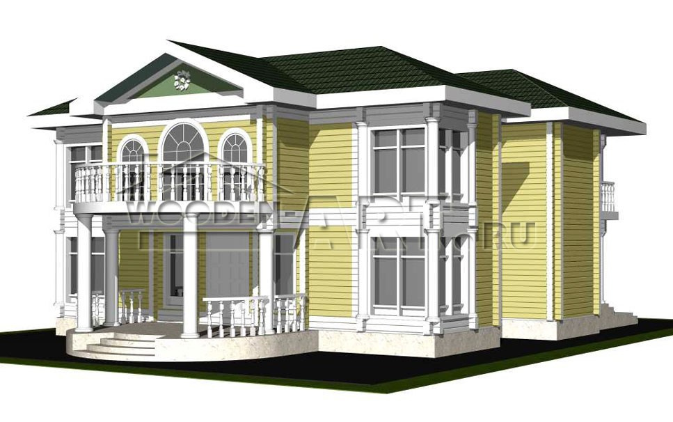 «Усадьба» 443 кв. м. Проекты деревянных домов