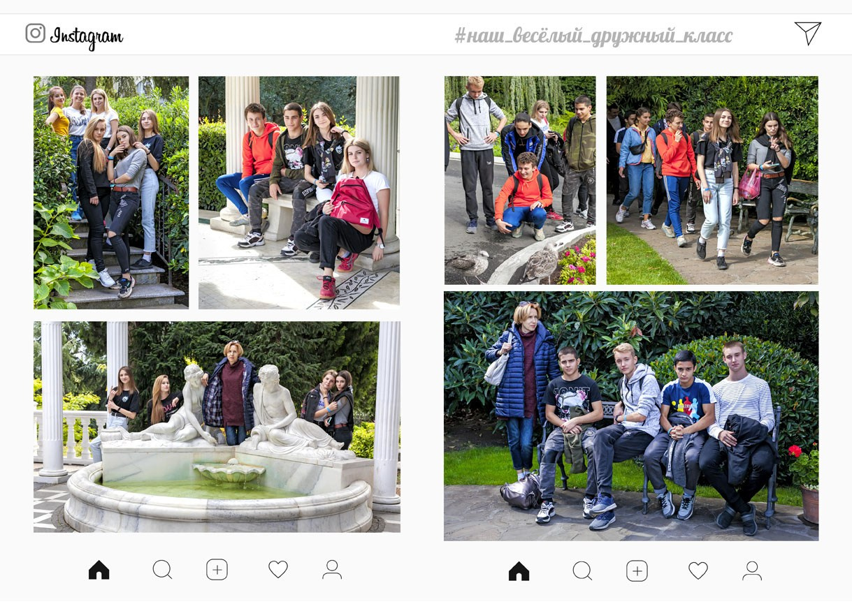 Школьная фотокнига для старших классов , дизайн "Insta". Школьный фотограф в Евпатории