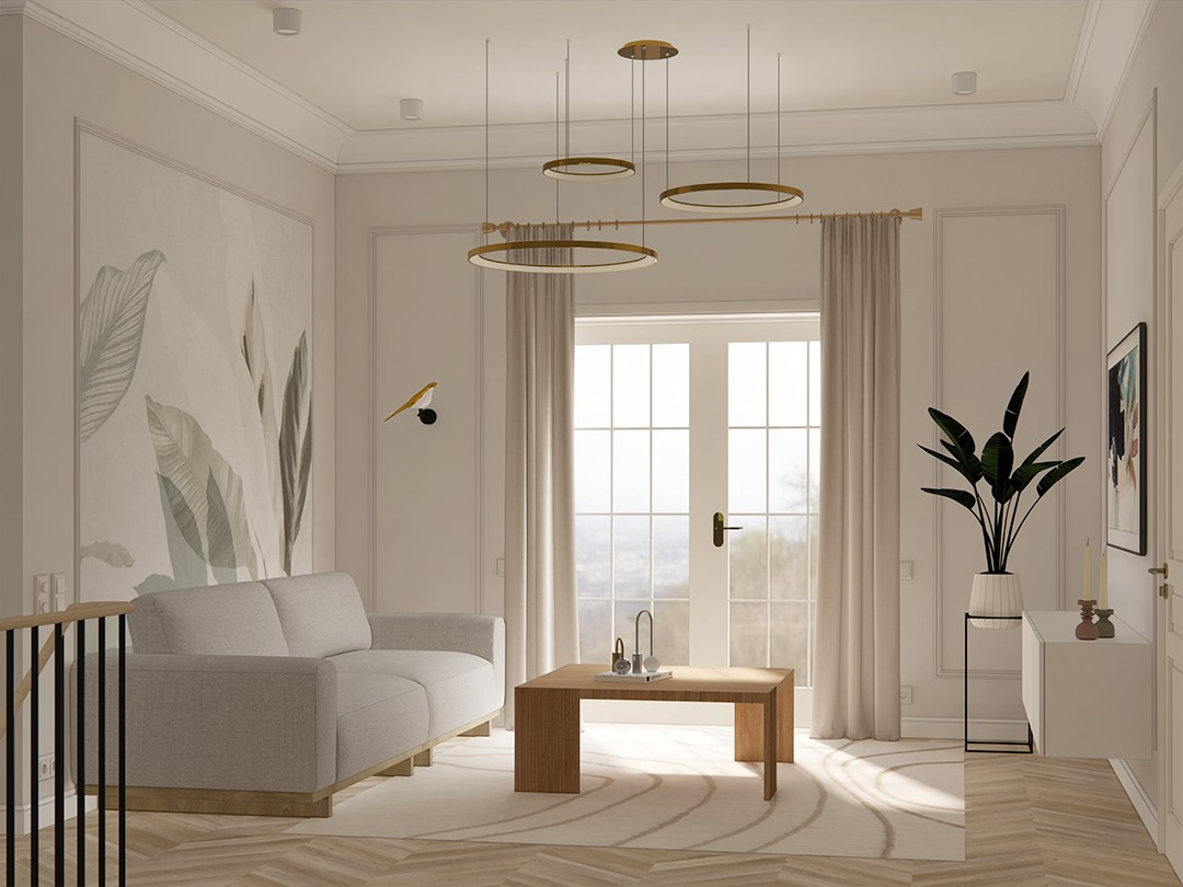 Design of a country house in Stockholm. Interior designer Stockholm